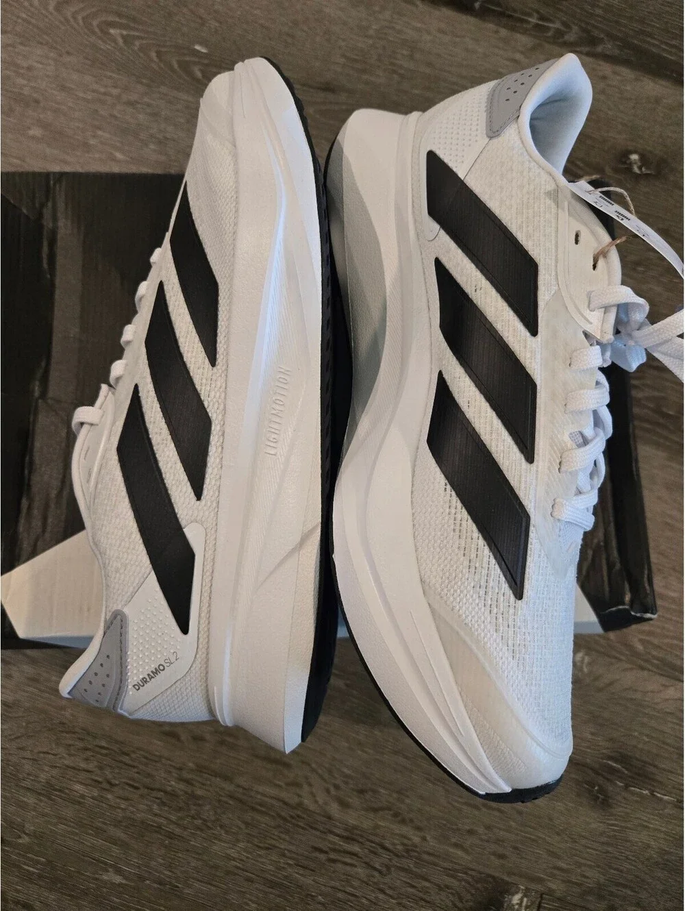 adidas Duramo SL2 IH8215 Running Shoes White Black Men's Size 10 NIB
